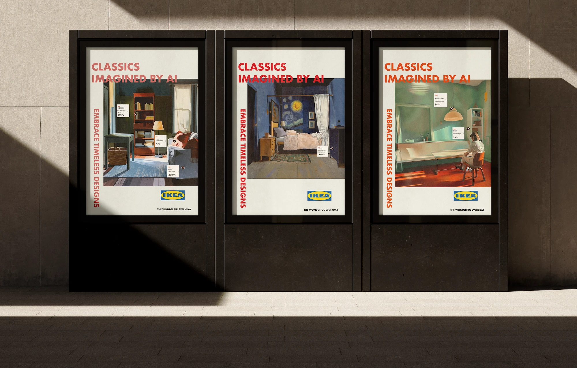 IKEA products reimagined through historical art movements using Midjourney AI